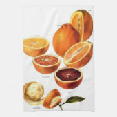 Serviette de cuisine d'oranges sanguines (Vertical)