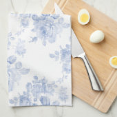 Serviette de cuisine Douce Adeline bleuté (Quart Plié)