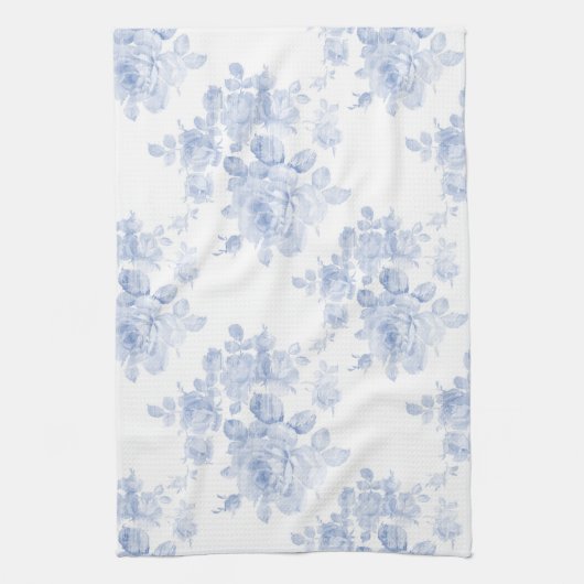 Serviette de cuisine Douce Adeline bleuté (Vertical)