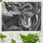 Serviette de cuisine Dragon (Plié)