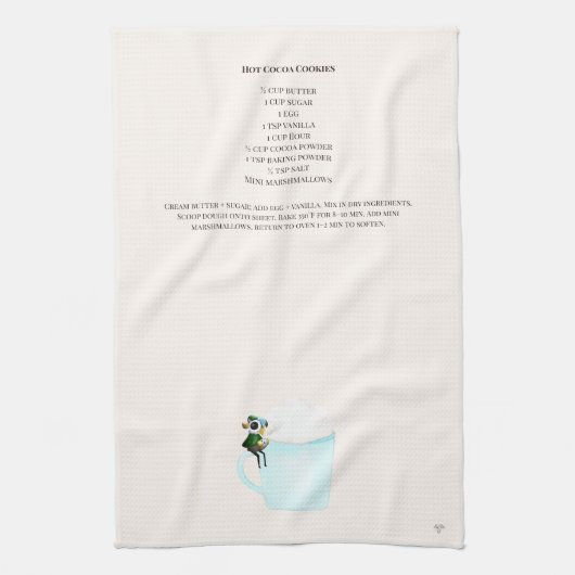 Serviette de cuisine Dragon pour recette de biscui (Vertical)