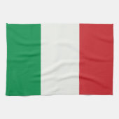 Serviette de cuisine drapeau d'Italie (Horizontal)