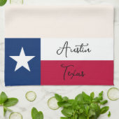 Serviette de cuisine drapeau du Texas (Plié)