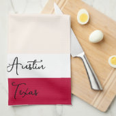 Serviette de cuisine drapeau du Texas (Quart Plié)