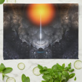 Serviette de cuisine Dream Orb Fractal Art (Plié)