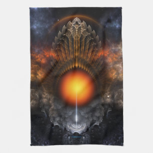 Serviette de cuisine Dream Orb Fractal Art