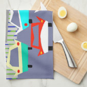 Serviette de cuisine drive-in de film de petite (Quart Plié)