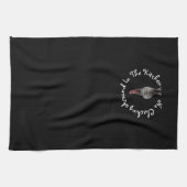 Serviette de cuisine drôle de noir de coq (Horizontal)