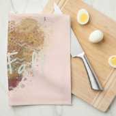 Serviette de cuisine du Coeur Automne (Quart Plié)