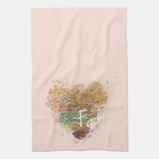 Serviette de cuisine du Coeur Automne (Vertical)