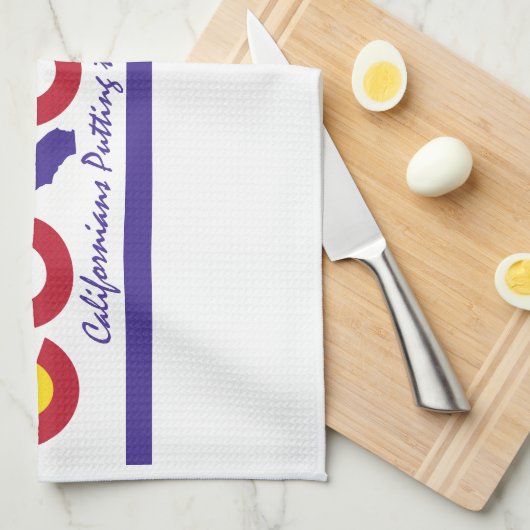 Serviette de cuisine du Colorado (Quart Plié)