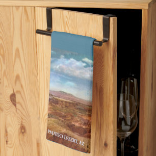 Serviette de cuisine du désert peinte