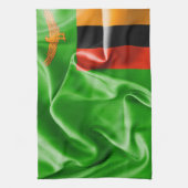 Serviette de cuisine du drapeau de la Zambie (Vertical)