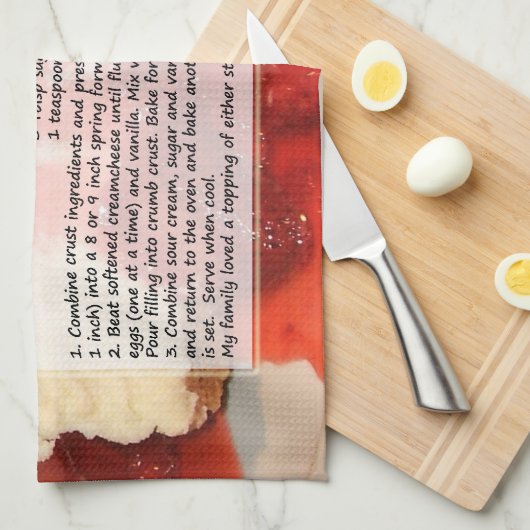 Serviette de cuisine du gâteau au fromage de (Quart Plié)