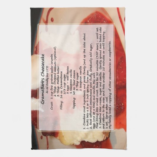 Serviette de cuisine du gâteau au fromage de (Vertical)
