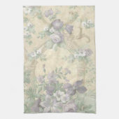 Serviette de cuisine du jardin à fleurs violettes (Vertical)