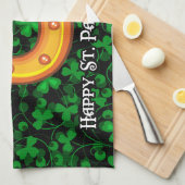 Serviette de cuisine du jour 1 de St Patrick (Quart Plié)