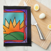 Serviette de cuisine du matin de Pâques (Quart Plié)