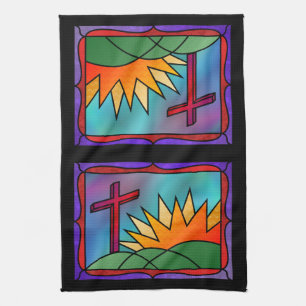Serviette de cuisine du matin de Pâques