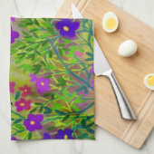 Serviette de cuisine du Mid-West de fleurs (Quart Plié)