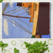 Serviette de cuisine du navire Titanic (Plié)