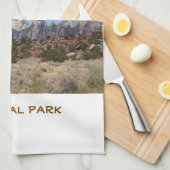 Serviette de cuisine du parc national Zion (Quart Plié)