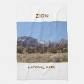 Serviette de cuisine du parc national Zion (Vertical)