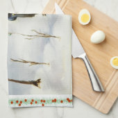 Serviette de cuisine du pays des merveilles (Quart Plié)