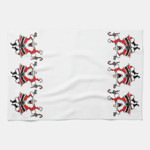 Serviette de cuisine du père noël