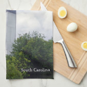 Serviette de cuisine du phare de Charleston (Quart Plié)