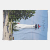 Serviette de cuisine du phare de Crisp Point (Horizontal)