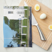 Serviette de cuisine du phare de Sand Point (Quart Plié)
