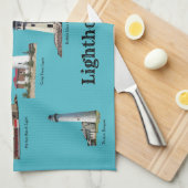 Serviette de cuisine du phare des Grands Lacs (Quart Plié)