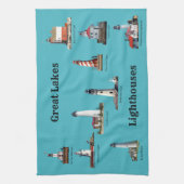 Serviette de cuisine du phare des Grands Lacs (Vertical)