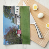 Serviette de cuisine du phare Pt Aux Barques (Quart Plié)