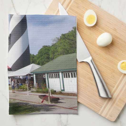 Serviette de cuisine du phare St. Augustine (Quart Plié)