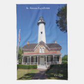 Serviette de cuisine du phare St. Simons (Vertical)