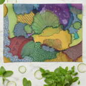 Serviette de cuisine du premier doodle (Plié)