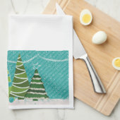 Serviette de cuisine du terrain de Noël (Quart Plié)