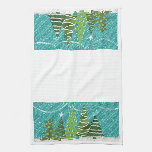 Serviette de cuisine du terrain de Noël (Vertical)