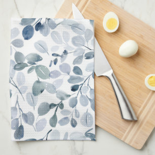 Serviette de cuisine Dusty Blue Eucalyptus Christm