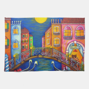 Serviette de cuisine éclairée par la lune de MoJ
