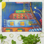 Serviette de cuisine éclairée par la lune de MoJo (Plié)