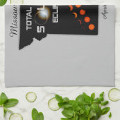 Serviette de cuisine Éclipse solaire Missouri (Plié)