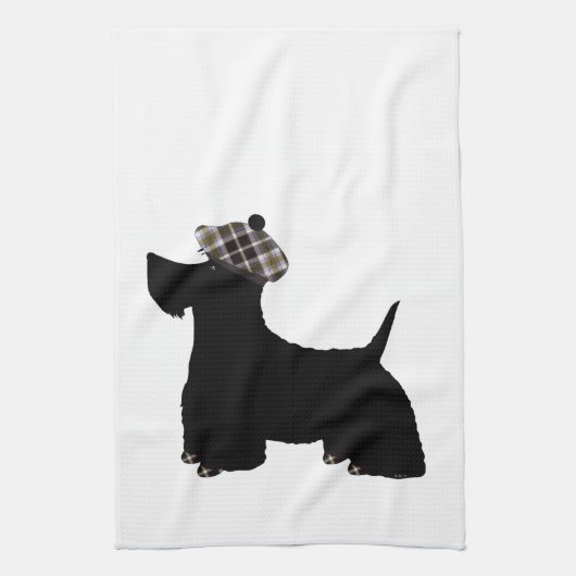 Serviette de cuisine écossaise Terrier (Vertical)