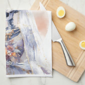 Serviette de cuisine éffrayante Halloween Squelett (Quart Plié)