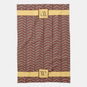 Serviette de cuisine Empreinte de léopard Chevron (Vertical)