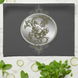 Serviette de cuisine en acier Dragon