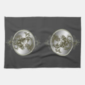 Serviette de cuisine en acier Dragon (Horizontal)