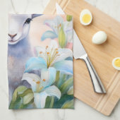 Serviette de cuisine en agneau de Pâques (Quart Plié)